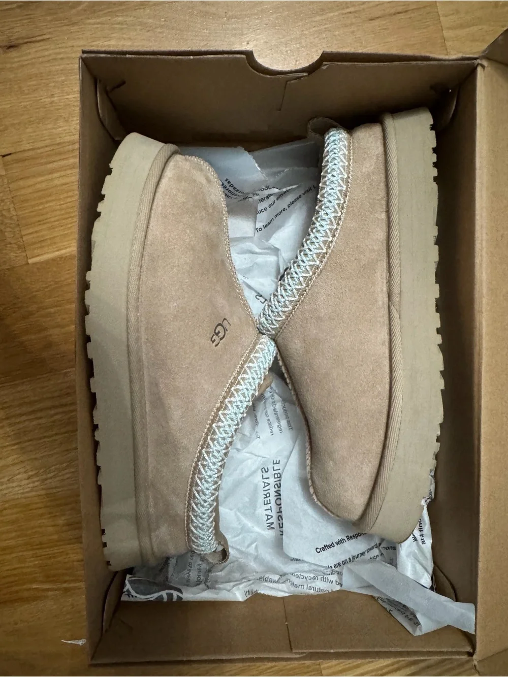 UGG Kids Cozy Slip-On Clog in Chestnut Tan